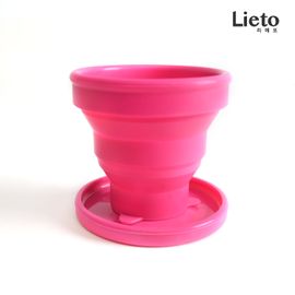 [Lieto_Baby]Lieto silicone multipurpose folding cup_100% silicon material_ Made in KOREA